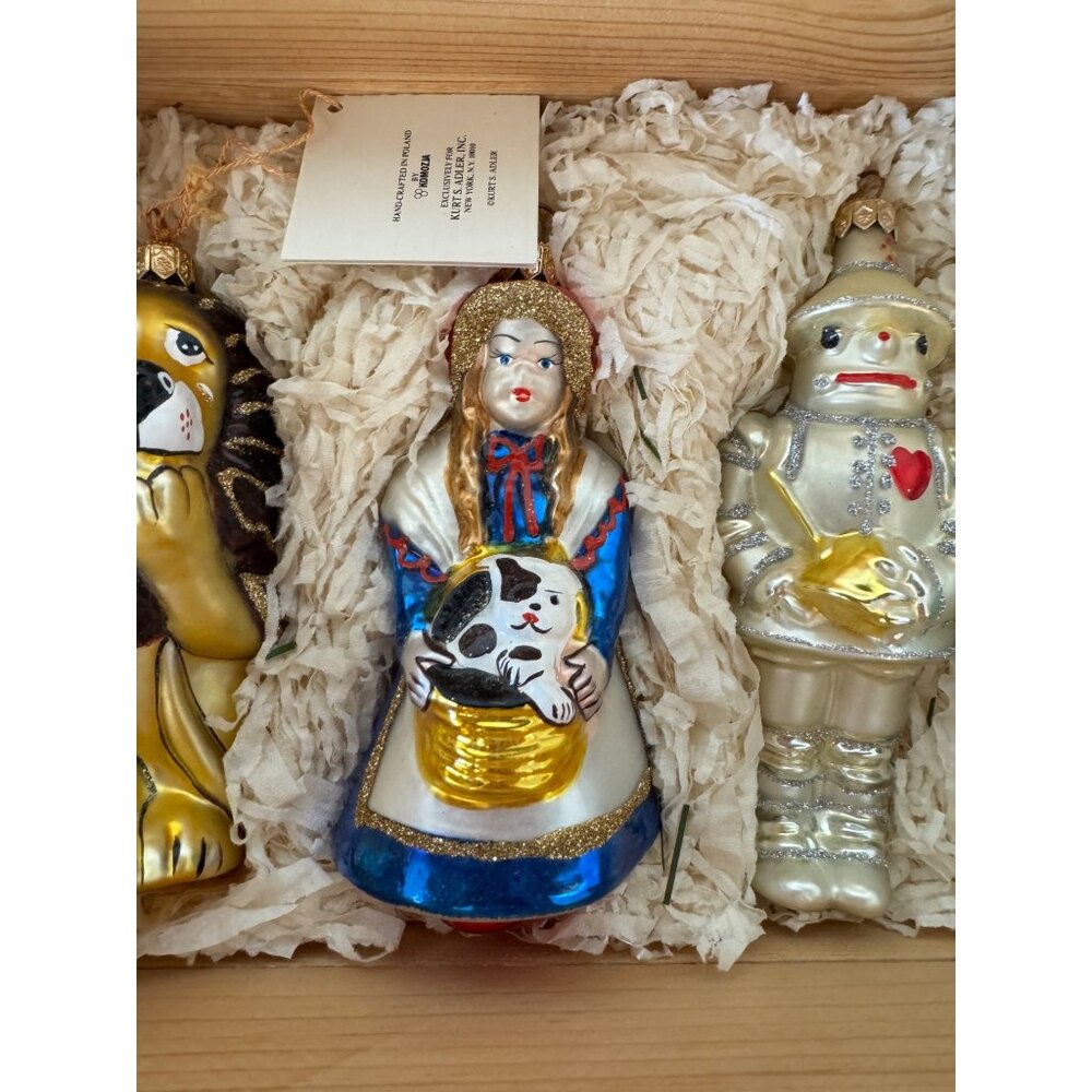Vintage Kurt S. Adler Polonaise Wizard Of Oz Glass Ornament Set Handcrafted Pola - Picture 10 of 15